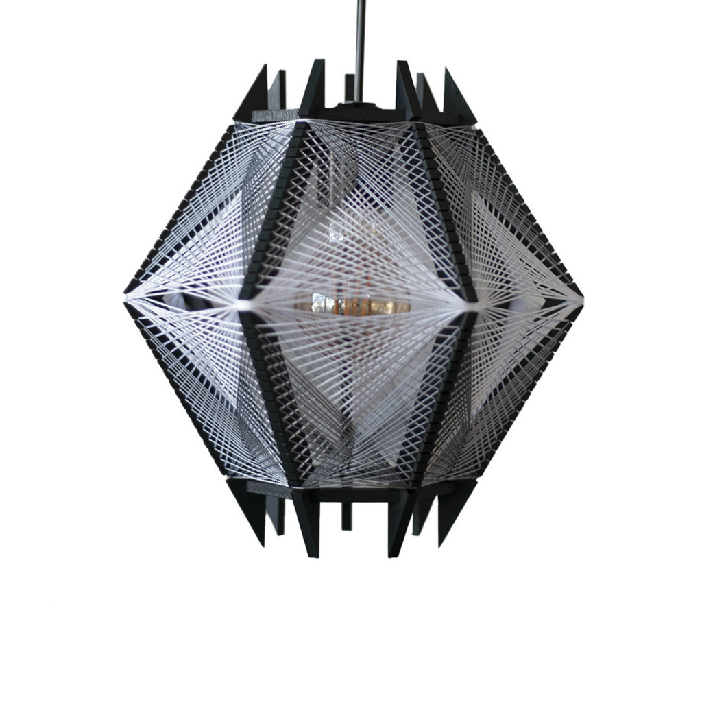 Cometa Negro y Blanco 26cm x 24cm
